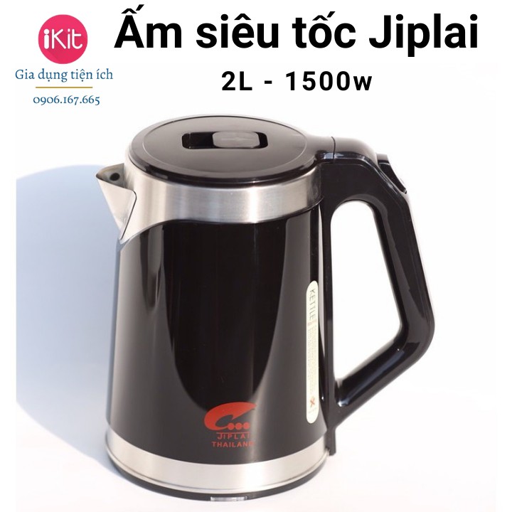 Ấm đun nước siêu tốc, bình siêu tốc Jiplai Thái Lan EKJ - 318 2 màu. Bảo hảnh 12 tháng