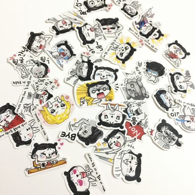 Sticker line dán trang trí planner,scrapbook,... size 3-5cm