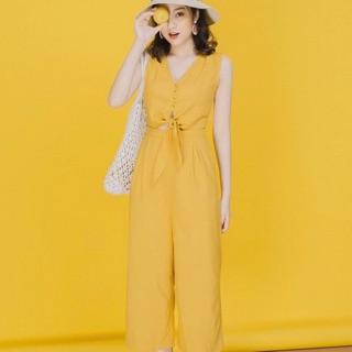 Jumpsuit màu vàng Daisy