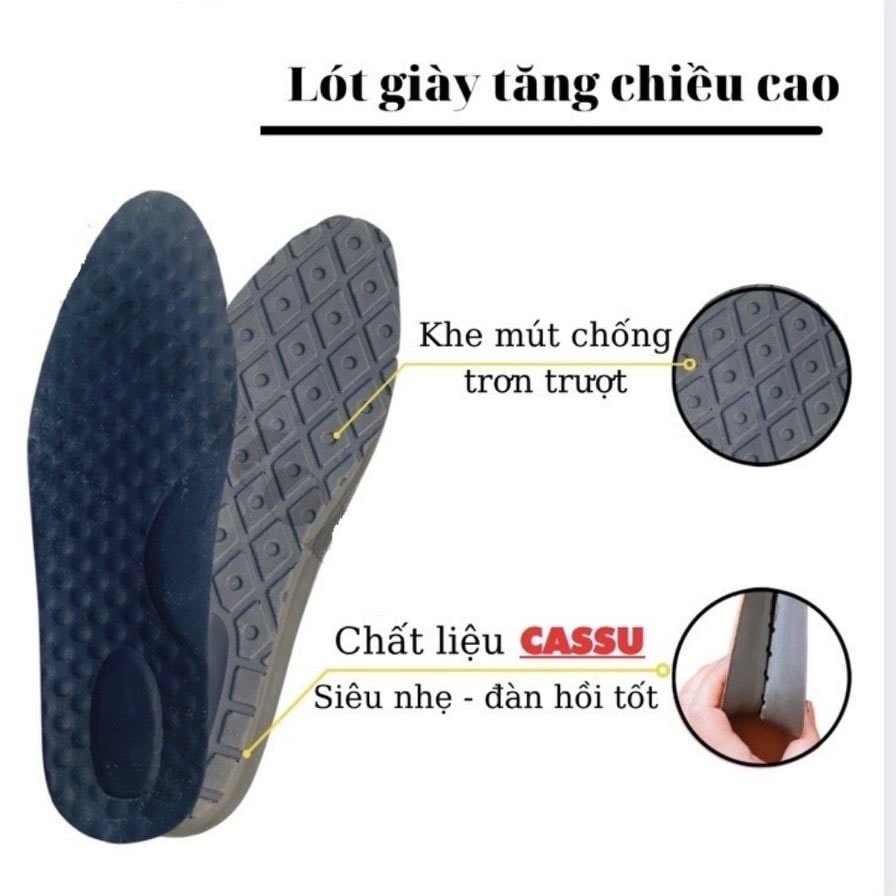 Lót Giày Tăng Chiều Cao 3cm Cao Cấp