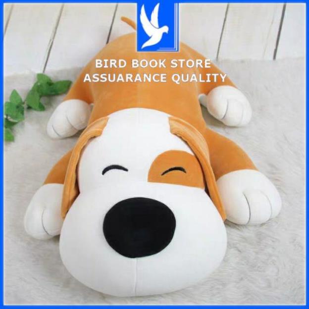 Gấu bông gối ôm ngủ Chó Mắt Híp 55 cm đáng yêu nghộ nghĩnh Bird book