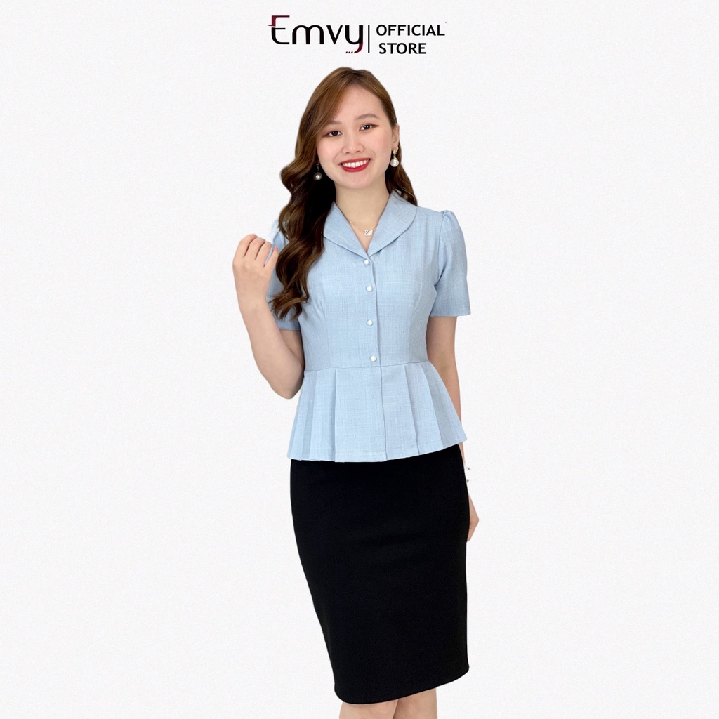 Bộ vest nữ  công sở liền thân, chất Xước Hàn cực sang trọng. EMVY B42 | BigBuy360 - bigbuy360.vn