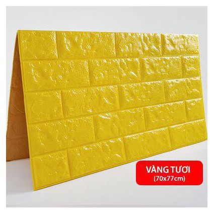 [Miền Nam] MIẾNG XỐP DÁN TƯỜNG 3D LOẠI 5MM GIẢ GẠCH KHỔ 70CM * 77CM | BigBuy360 - bigbuy360.vn