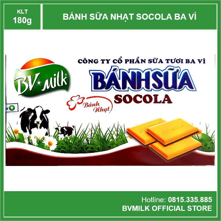 Bánh Sữa Socola Ba Vì 180g - BVMILK