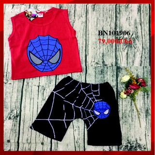 Quan ao be trai - Set đồ bé trai Spider man cực cool