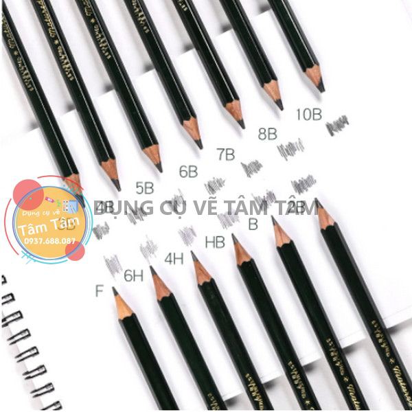 [ TÂM TÂM ] Bút chì Phác thảo Uni Mitsu Bishi 9800