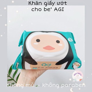 [Combo 2 gói] - Khăn ướt Agi 100 tờ không mùi