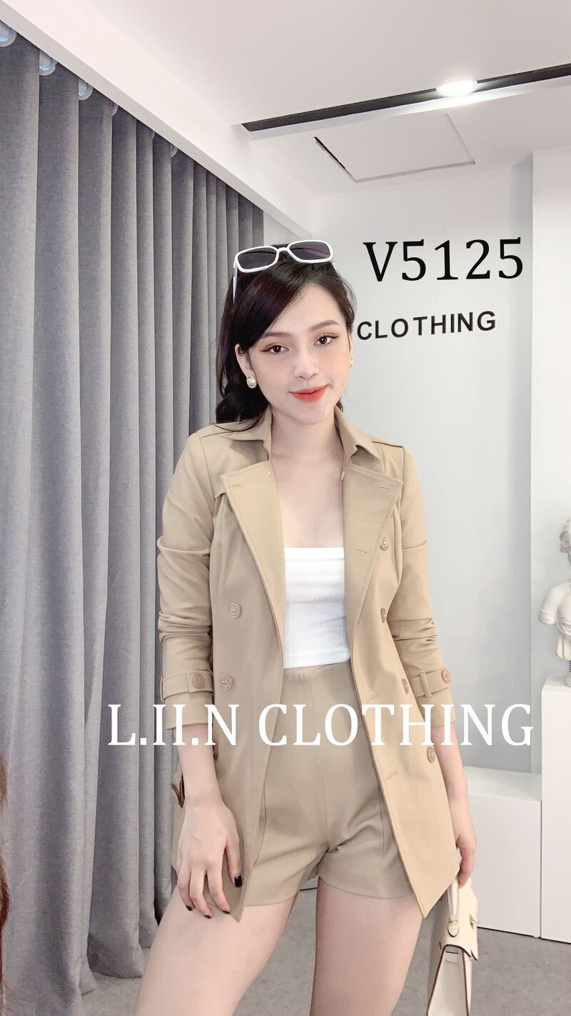 Áo Khoác nữ Kaki mà Be cao cấp phong cách hàn quốc LIIN Clothing V5152 | BigBuy360 - bigbuy360.vn