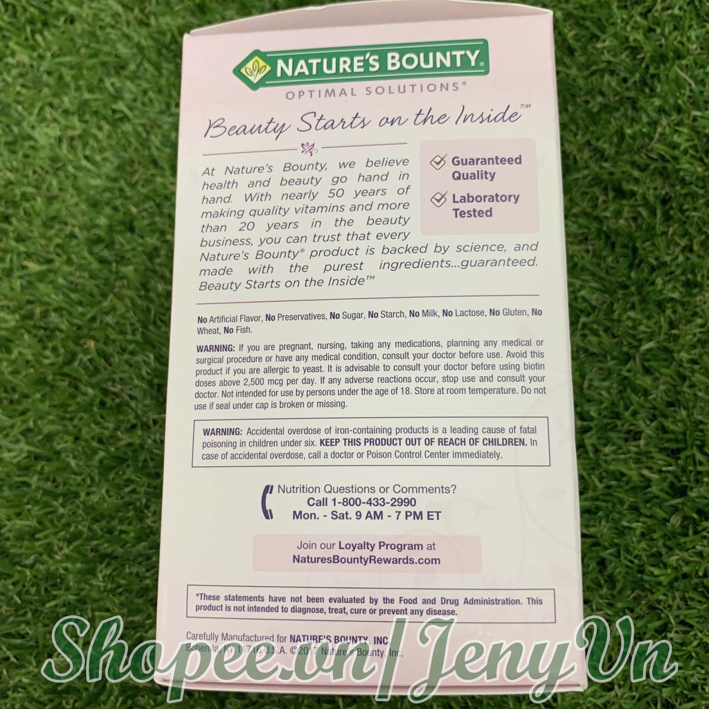 Viên Uống Làm Đẹp Da Móng Tóc Hair Skin & Nail Nature’s Bounty | Thế Giới Skin Care