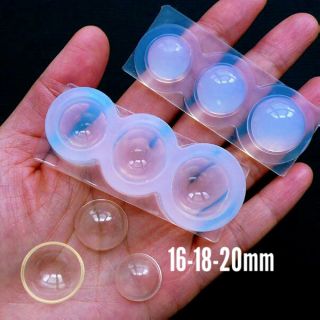 SHAKER GLOBE Khuôn silicone cầu rỗng đổ resin gel top giọt sương nail charm
