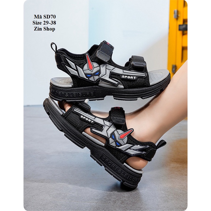 Giày Sandal Bé Trai . Sandal hàng cao cấp siêu êm Siêu Nhẹ Hình Siêu Nhân SD70