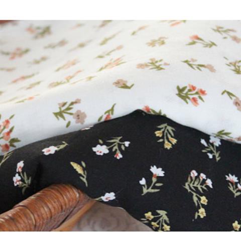 Vải Cotton Nhân Tạo In Họa Tiết Hoa Dùng May Đầm Ngủ Cho Bé