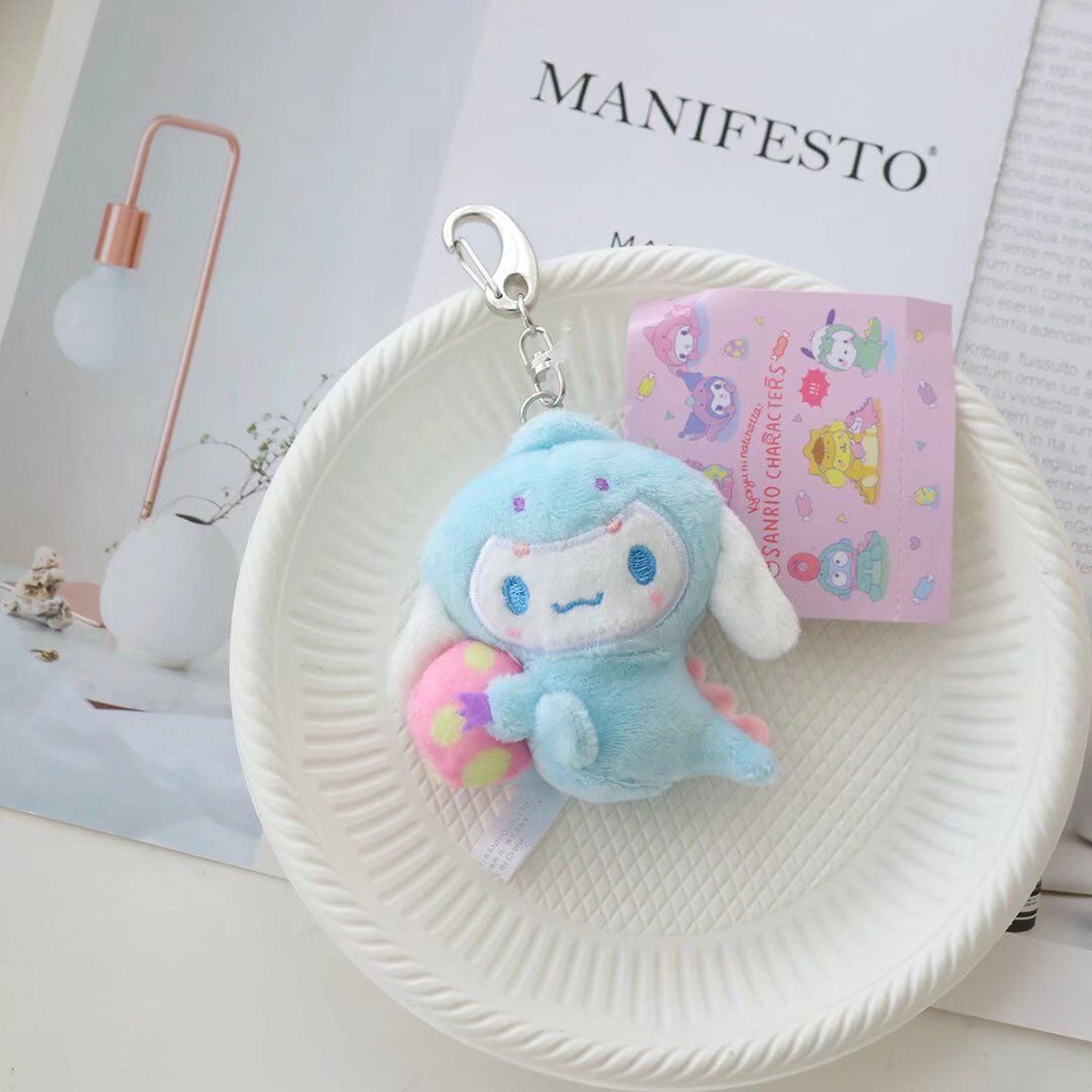 Sanrio Kuromi My Melody Cinnamoroll Móc Khóa Búp Bê Nhồi Bông Dễ Thương