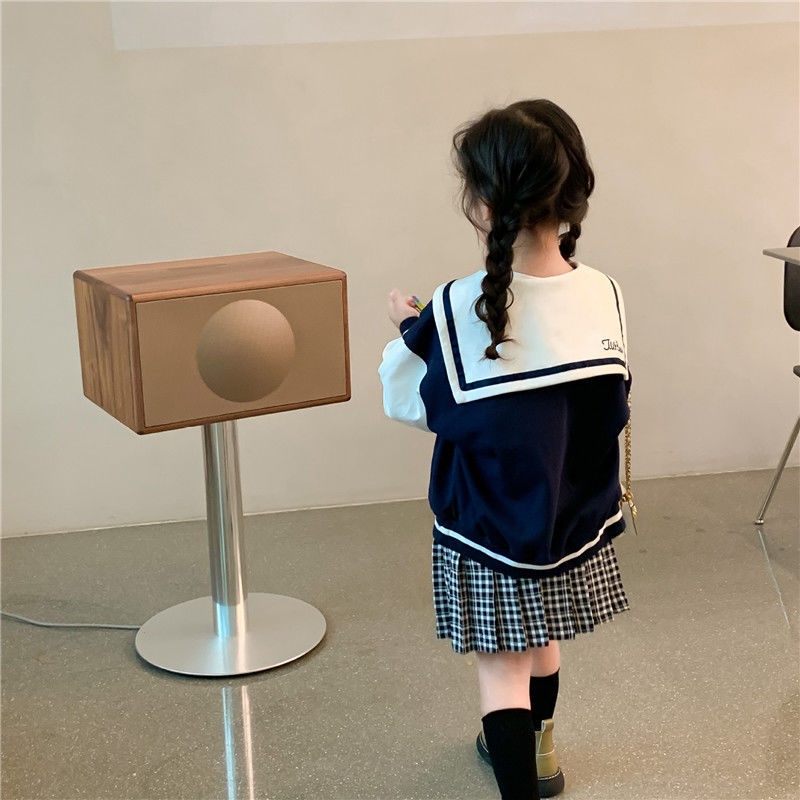 Áo Khoác Bóng Chày Phong Cách Preppy Thời Trang Xuân Thu 2022 Mới Cho Bé Gái