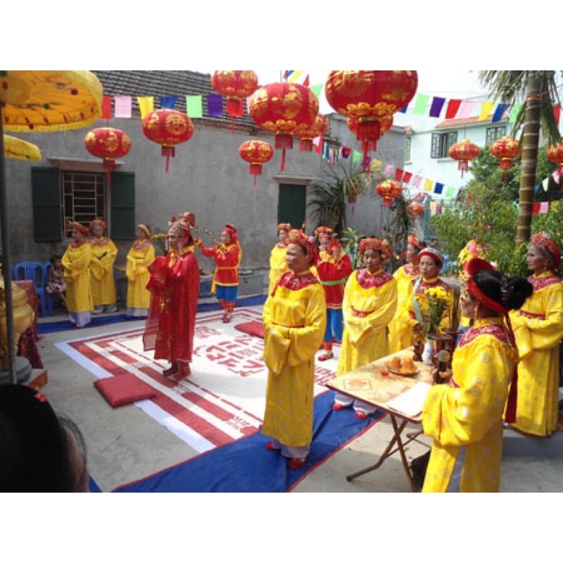 Khăn xếp áo dài, dâng hương,hầu đồng tế lễ đủ màu đủ cỡ hàng phun nhũ đẹp