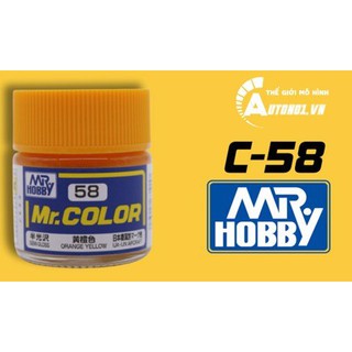 SƠN MÔ HÌNH MÀU VÀNG CAM (ORANGE YELLOW) LACQUER C58 10ML MR.HOPPY S082