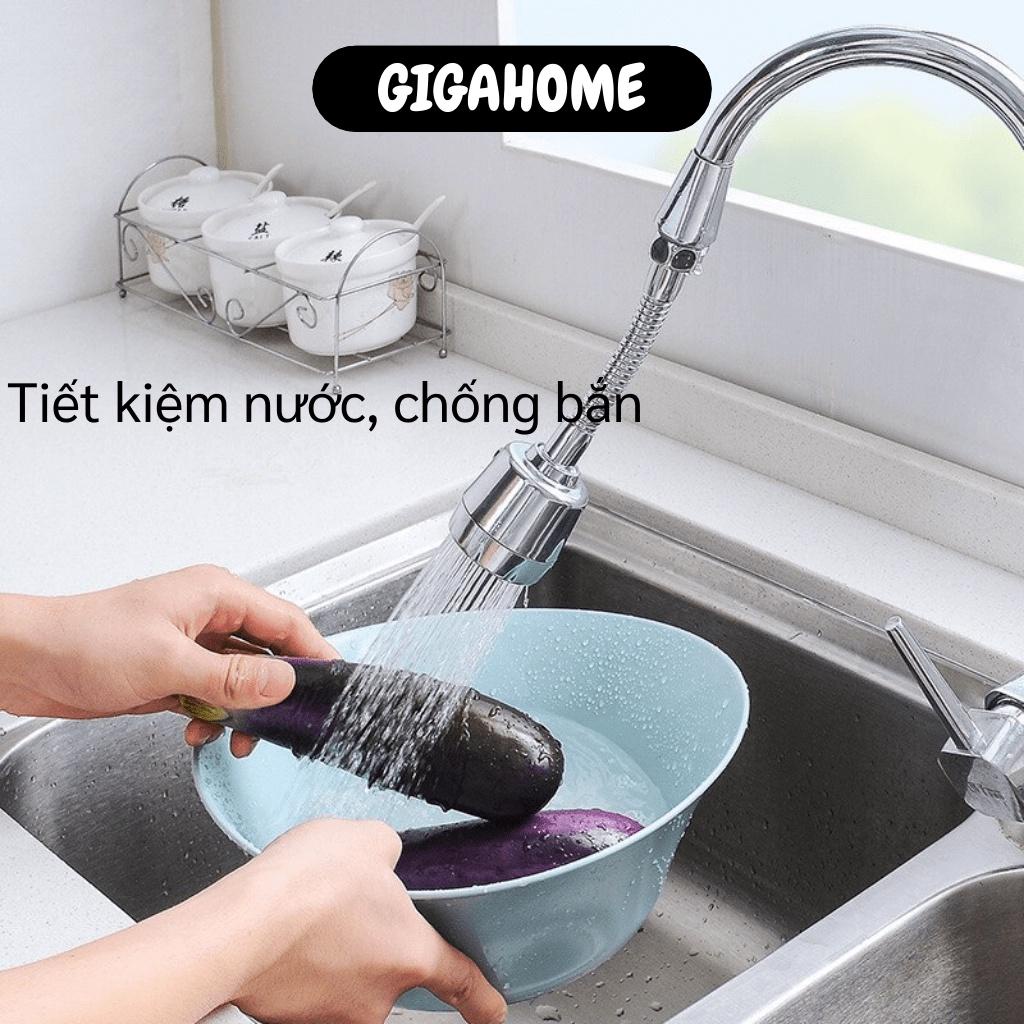 Vòi Nước GIGAHOME Đầu Nối Vòi Nước Tăng Áp Xoay 360 Độ Rửa Chén Bát 2 Chế Độ, Tiết Kiệm 8359