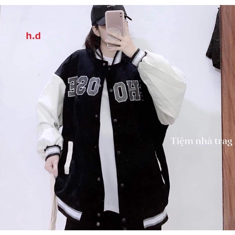 Áo gió BOMBER tay trắng OSE HĐ11 | BigBuy360 - bigbuy360.vn