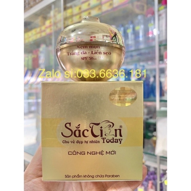 kem giảm mụn,trắng da,liền sẹo sắc tiên today hủ lớn 25g