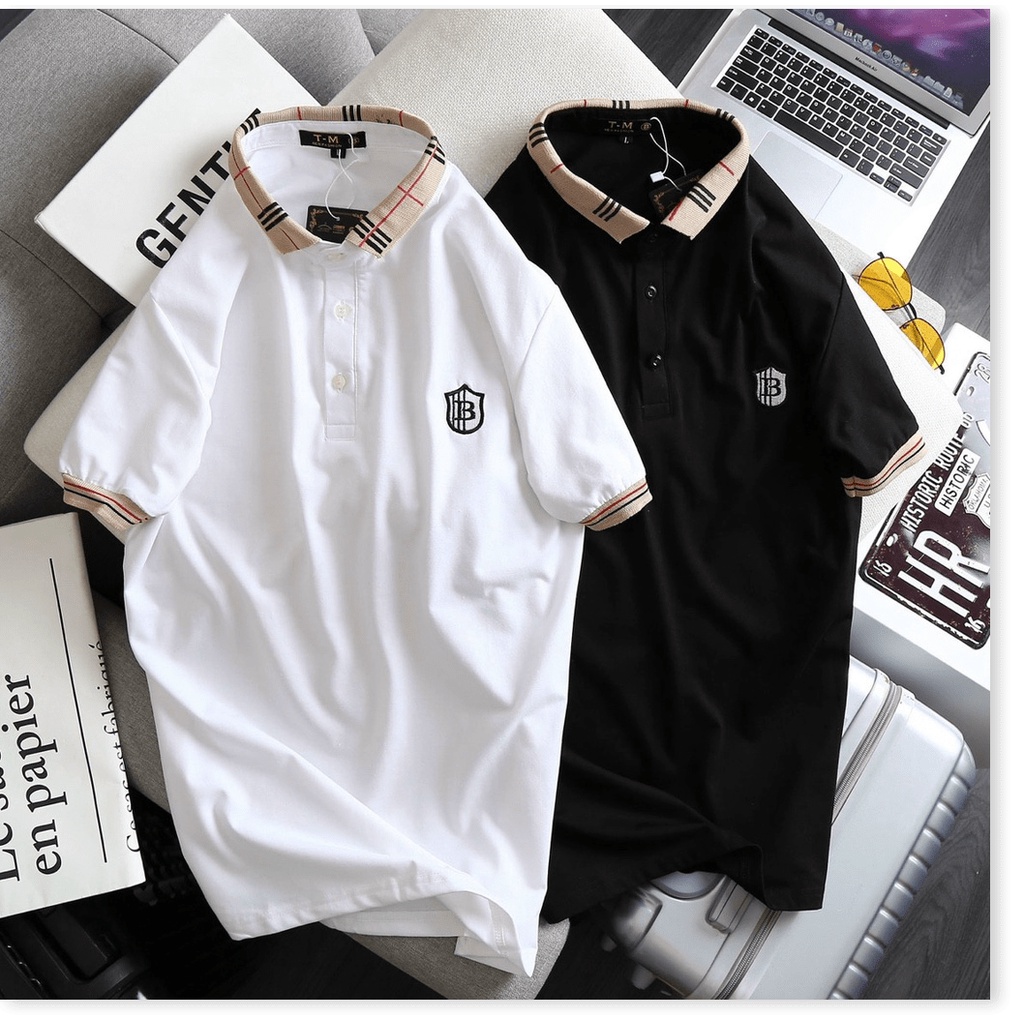 ÁO THUN NAM CỔ TRỤ PHỐI CỰC ĐẸP , SANG CHẢNH ,THỜI TRANG CHO AE KOKO MI