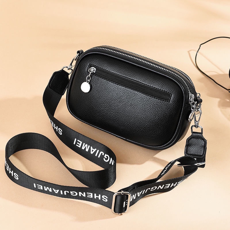 Túi Đeo Vai Bốn Lớp Màu Trơn Phong Cách Thời Trang Mùa Hè Cho Nữ