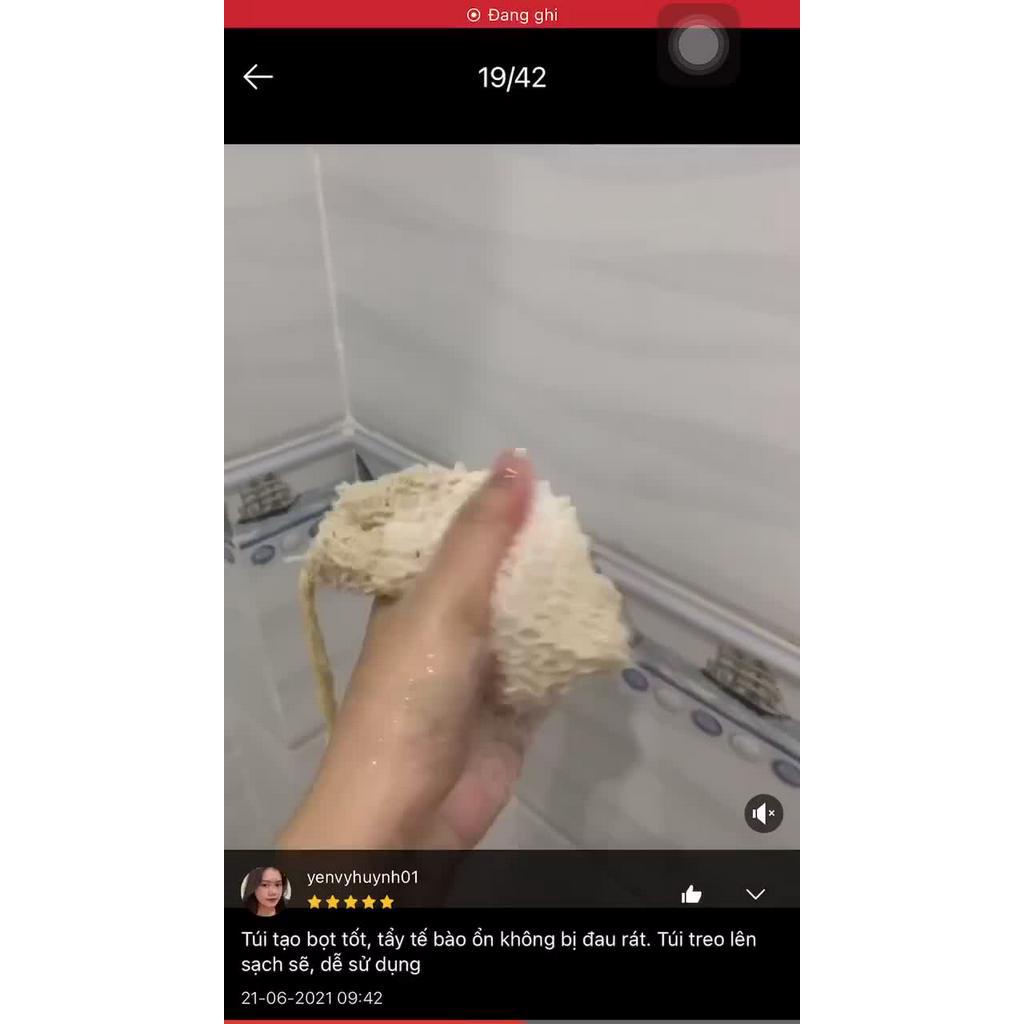 TÚI ĐỰNG XÀ BÔNG THIÊN NHIÊN🍒Túi sợi thiên nhiên 9*14 🍒Túi sợi Sisal tự phân hủy sinh học, an toàn thân thiện môi trờng | BigBuy360 - bigbuy360.vn