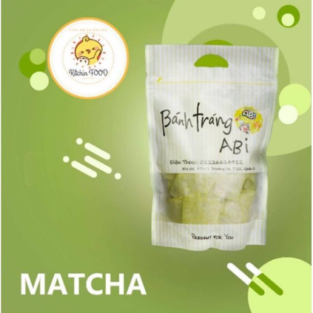 Bánh tráng Abi Matcha