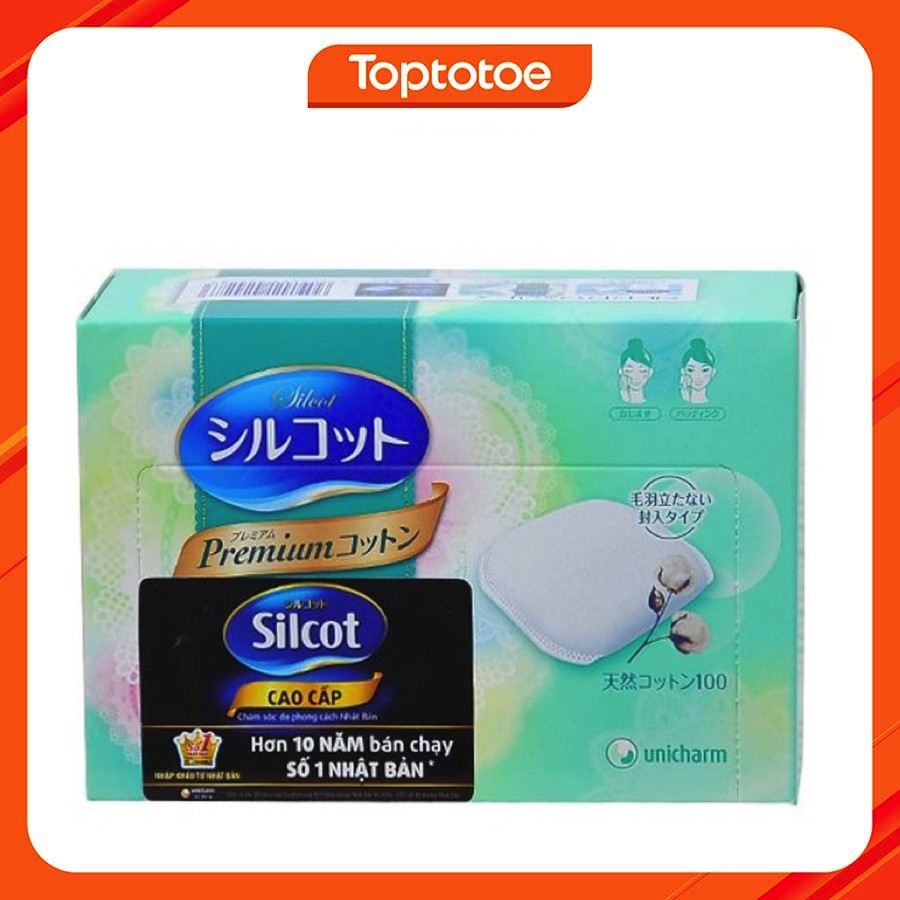 Bông Tẩy Trang Cao Cấp Unicharm Silcot Premium 66 Pads