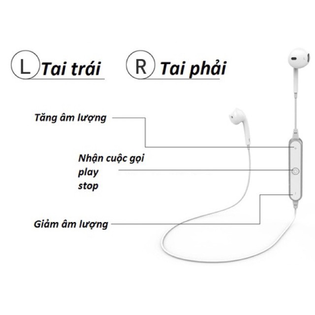 [ FREESHIP + GIÁ SỐC ] TAI NGHE BLUETOOTH SPORTS HANDSET S6 SIÊU BASS KHÔNG DÂY