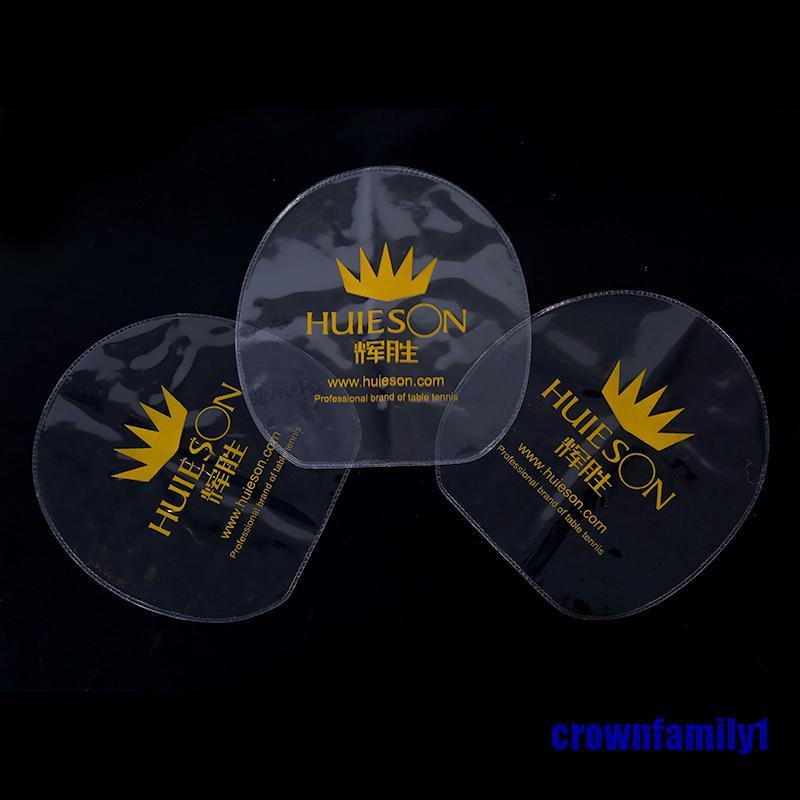 (crownfamily1) 4pcs Transparent Table Tennis Rubber Protection Film Ping Pong Racket Cover