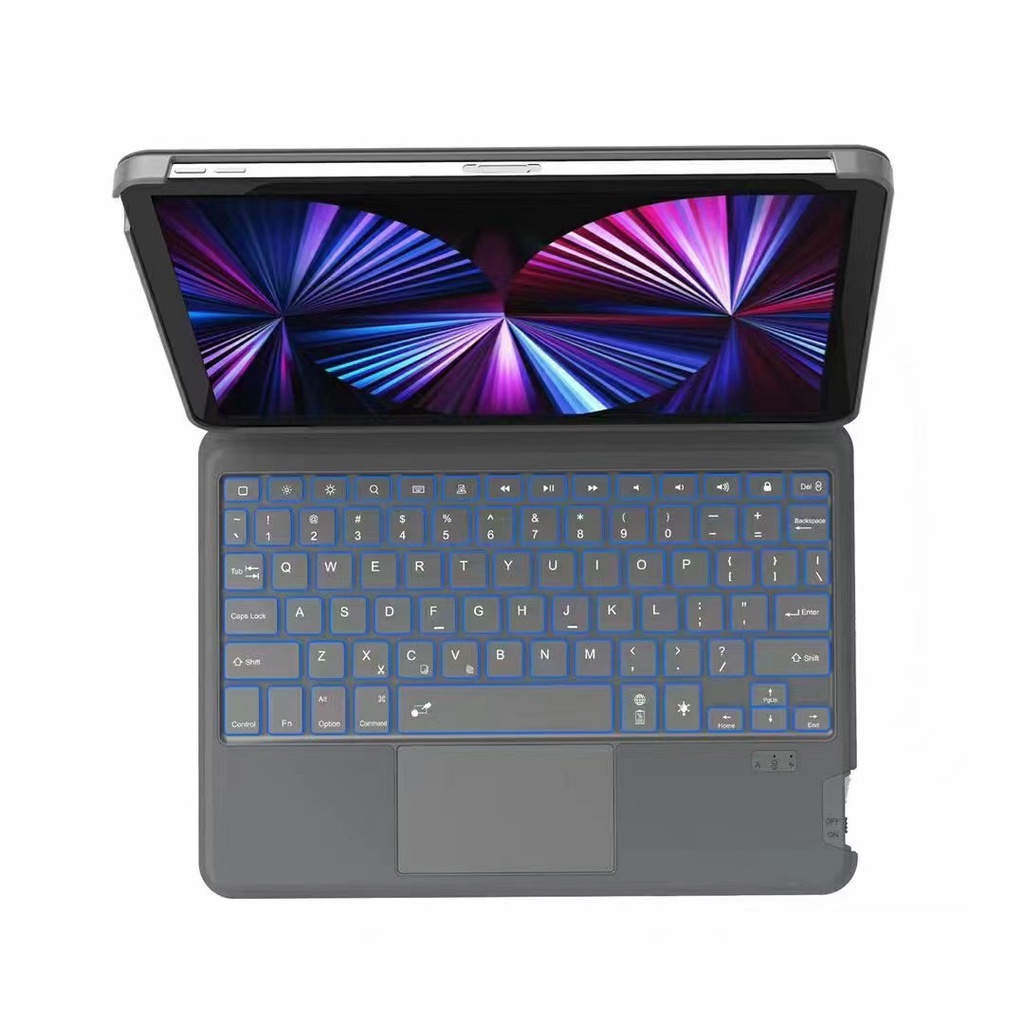 Bao bàn phím Wiwu Combo Touch Ipad Keyboard Case được trang bị đèn bàn phím 7 mức độ chính sáng - Hàng chính hãng