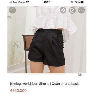 Nori Shorts | Quần shorts basic