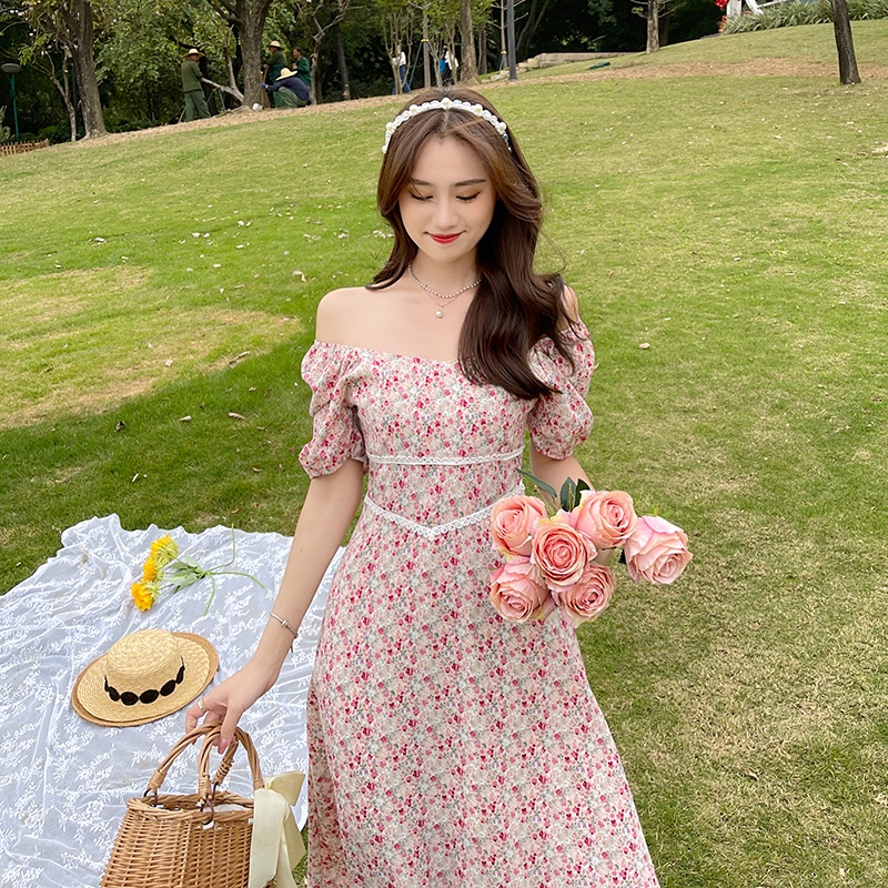 Đầm Nữ Dáng Dài Họa Tiết Hoa Phong Cách Retro | BigBuy360 - bigbuy360.vn