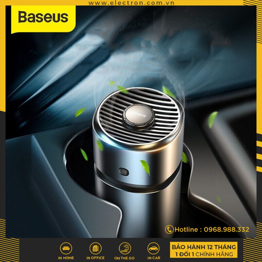 Máy khử mùi và lọc không khí dùng cho xe hơi Baseus Breeze fan Air Freshener