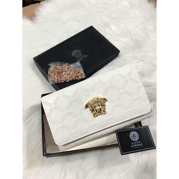 Túi xách nữ túi versace trắng size 20cm fullbox