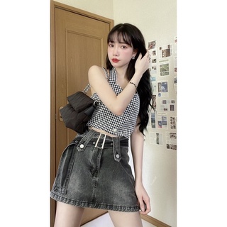 Áo kiểu sọc caro