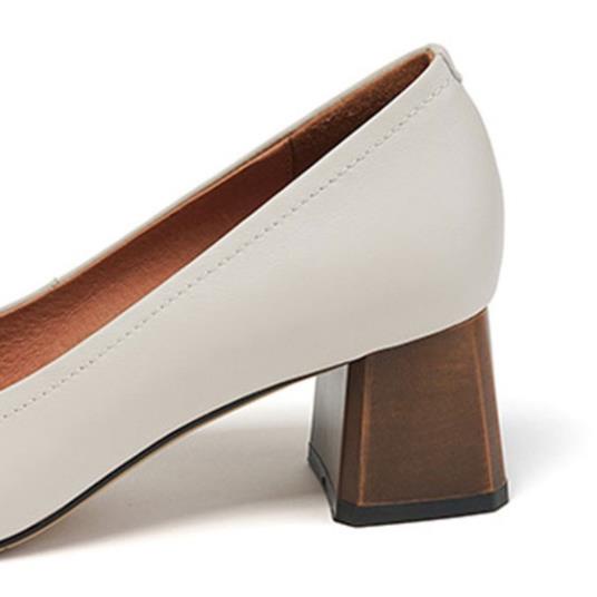 SĂN Giày cao gót DEMIN cao gót mũi vuông thiết kế độc lạ đế 5cm - KCG059