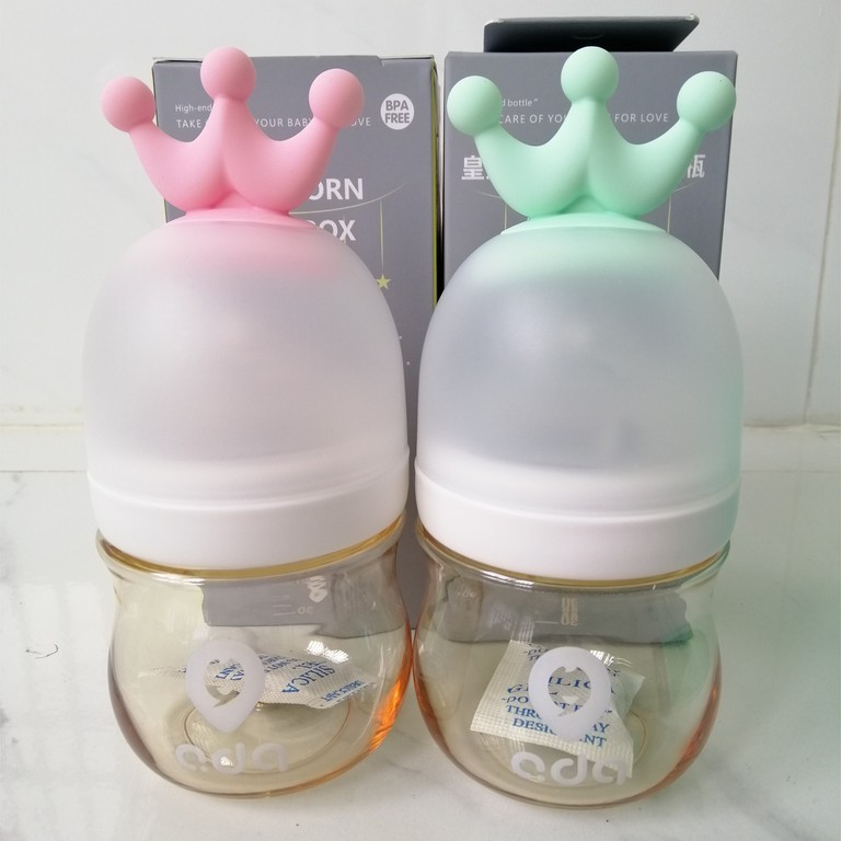 Bình sữa Ada cổ rộng 120ml ti mềm như ti mẹ dùng cho bé sơ sinh
