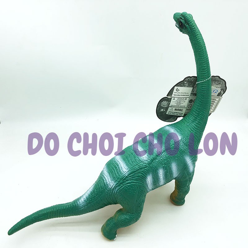 Đồ chơi khủng long cổ dài Brachiosaurus bằng nhựa mềm nhồi bông có nhạc 024 - KhaDiTOYS - Thú Nhồi Bông