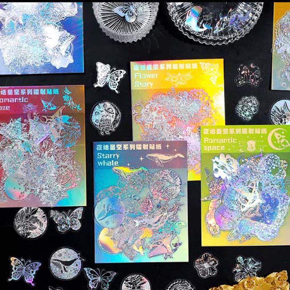 Sticker Dán Trang Trí Sổ Tay Chống Thấm Nước Hình Ngôi Sao Nhiều Màu Sắc Dễ Thương