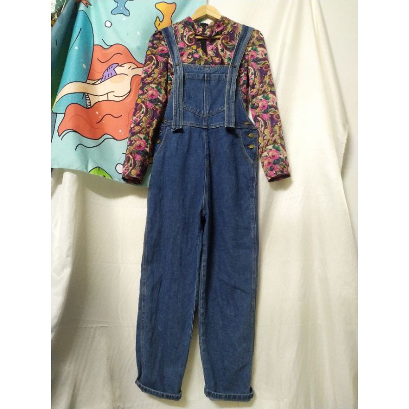 Quần yếm baggy eo 80 si 99%