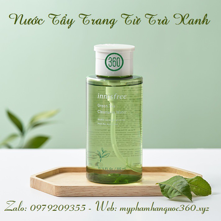Nước Tẩy Trang Trà Xanh – Innisfree Green Tea Cleansing Water 330ml