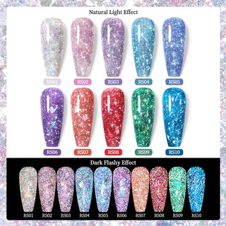 Gel sơn móng tay BORN PRETTY màu sắc lấp lánh 5g