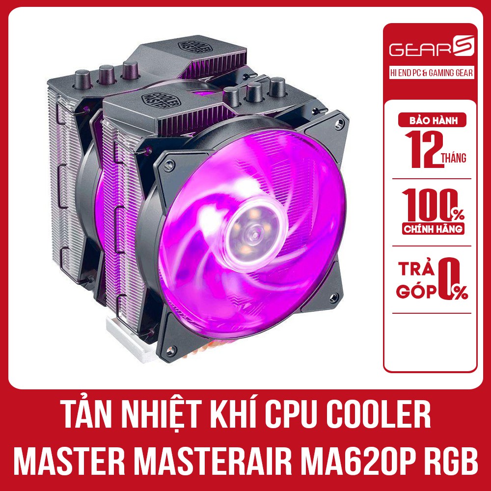 Tản nhiệt khí CPU Cooler Master Masterair MA620P RGB - Bảo hành chính hãng 12 Tháng