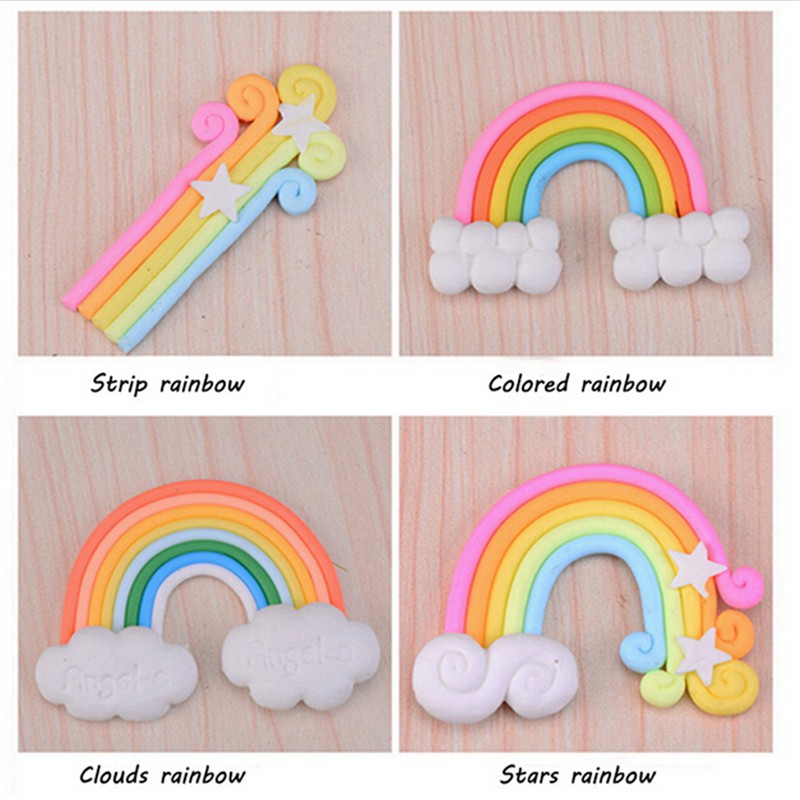 Set 4 Tượng Cầu Vồng Mini Trang Trí Tiểu Cảnh