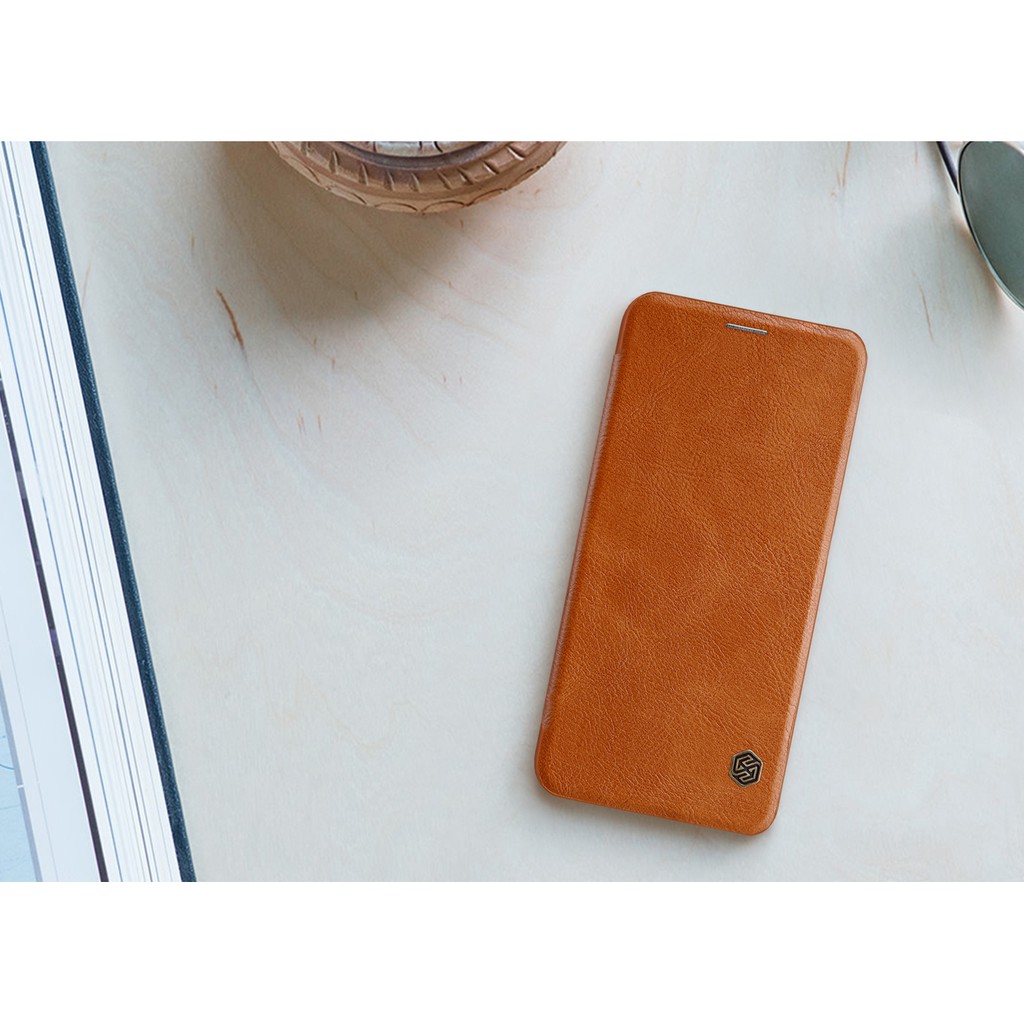 Bao da bò cho SamSung Galaxy J6+ Plus chính hãng Nillkin QIN