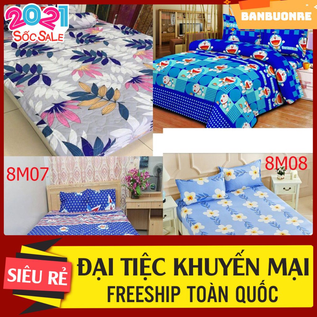 Combo 1 ga 2 vỏ gối nằm poly 1m6