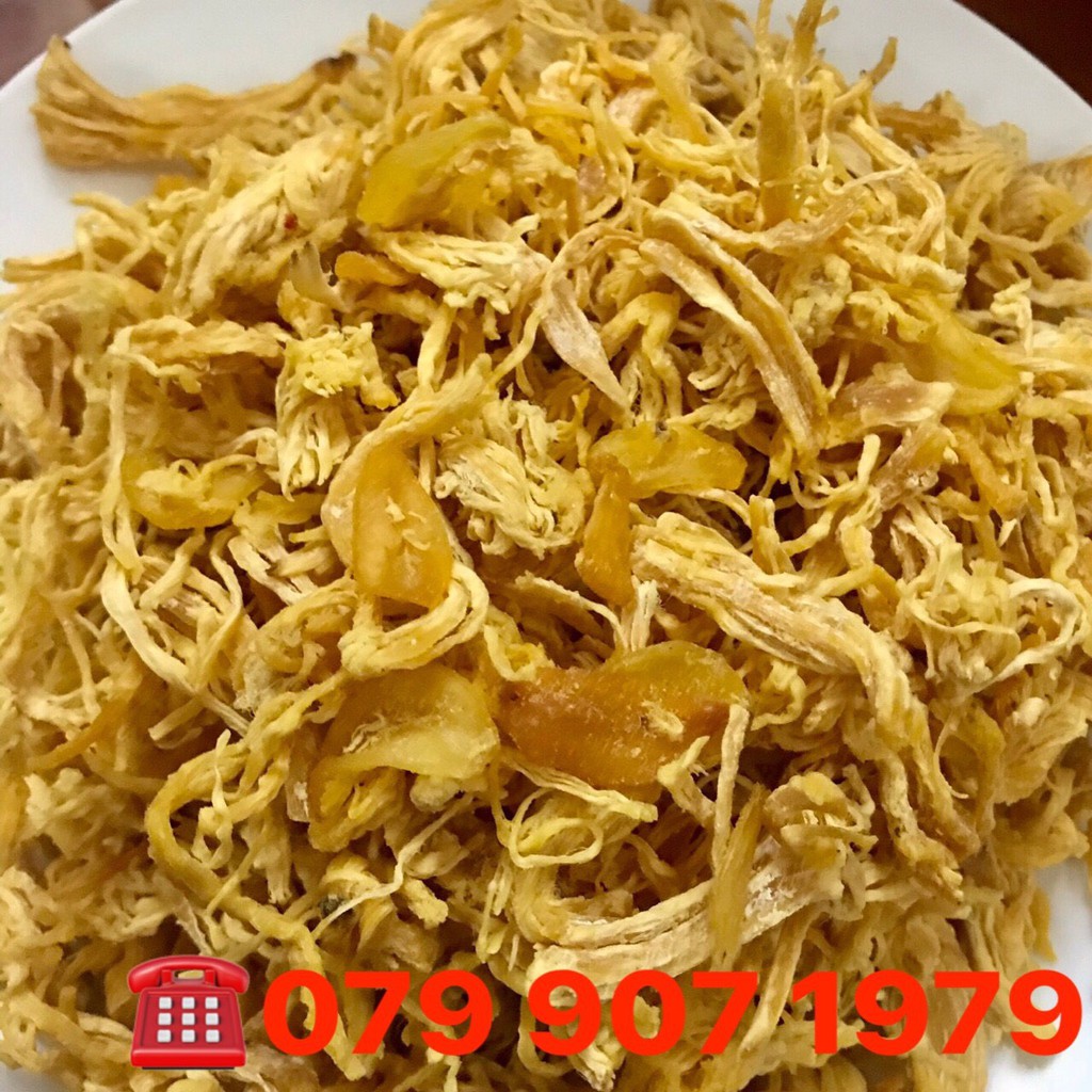 1kg Khô gà Bơ Tỏi Giòn KHÔNG CAY Lày Hoà: 2 bịch zip 500g