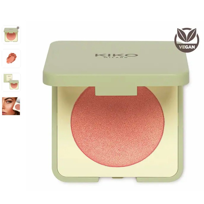 Phấn Má hồng dạng nén Kiko Green Me (thuần chay) | BigBuy360 - bigbuy360.vn