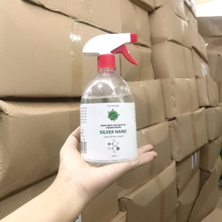 Combo 10 chai Xịt kháng khuẩn nano bạc 600ml - Sở Y tế cấp phép